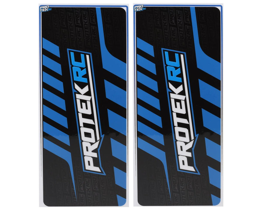 ProTek RC PTK-1102-24 2024 Universal Chassis Protective Sheet (Blue/Black) (2) (12.5x33.5cm)