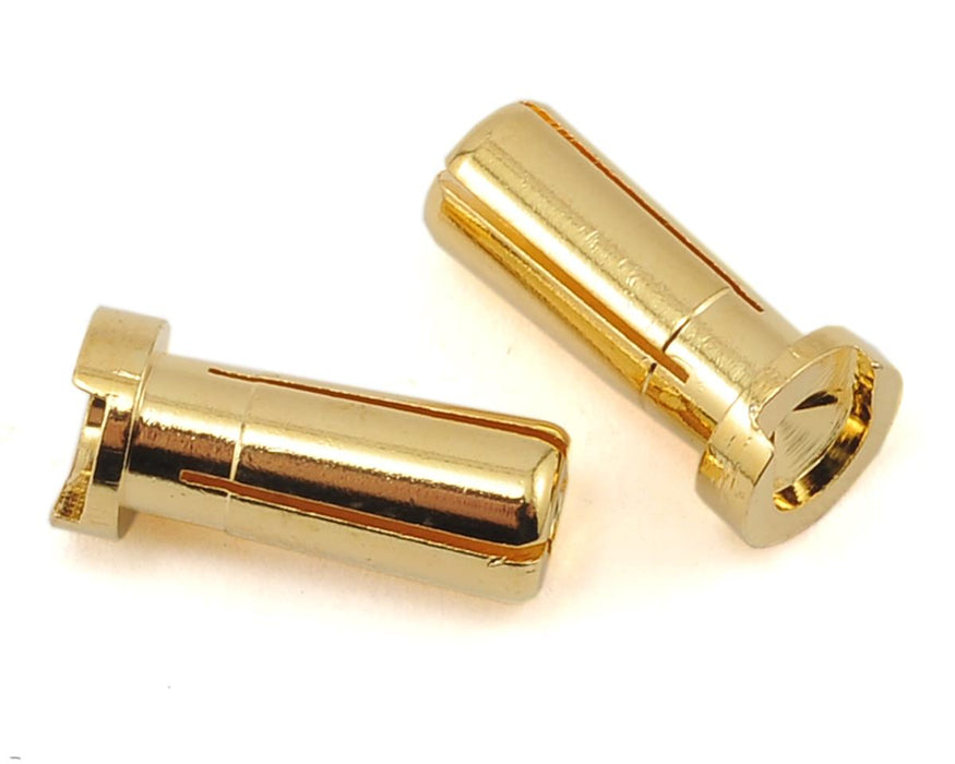 WORC WRC-LP5MM Low Profile 5mm Solid Gold Battery Bullet Connectors (2 Male) Short LCG Lipo
