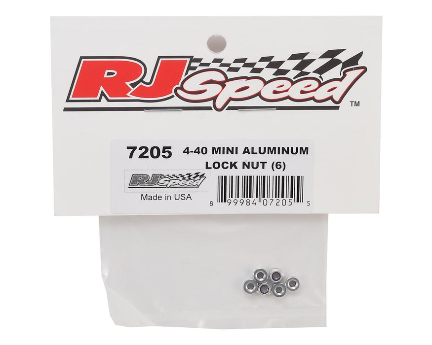 RJ Speed 4-40 Aluminum Lock Nut (6)