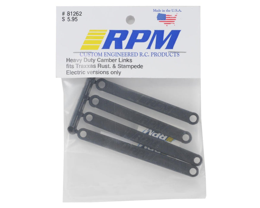 RPM Products RPM81262 Heavy Duty Camber Links, Black For Traxxas Rustler, Stampede 2wd Turnbuckles