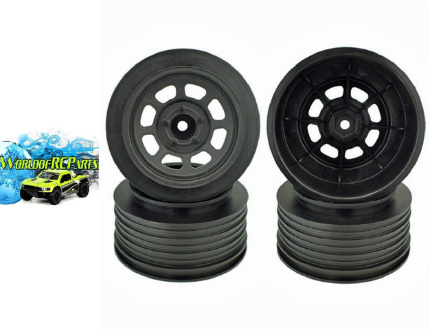 Speedway Slash 2WD Front & Rear BLACK 4Pcs FR RR