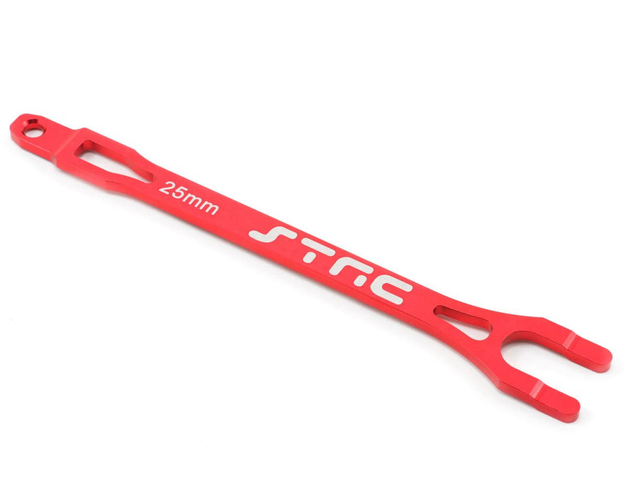 ST Racing Concepts SPTST3727R Aluminum Battery Strap for Traxxas Slash (Red)