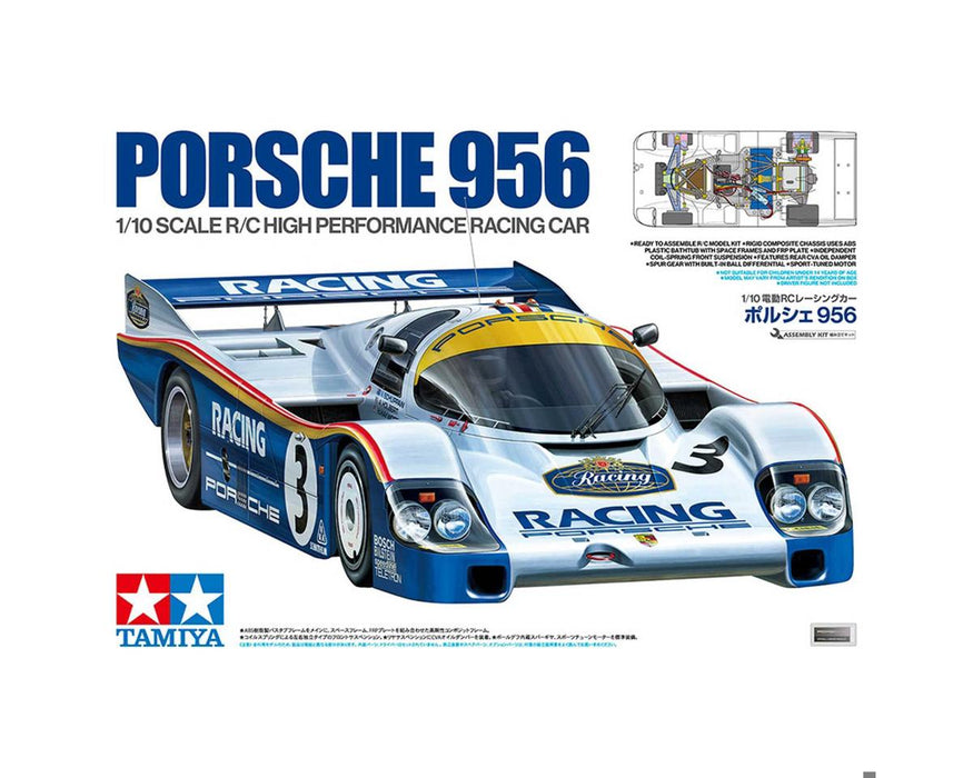 Tamiya TAM47508 Porsche 956 1/10 2WD On-Road Kit (Limited Edition)