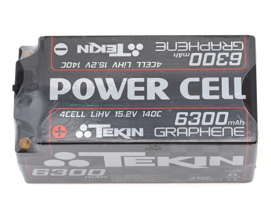 Tekin TEKTT1626 Power Cell 4S Shorty LiHV Battery 140C (15.2V/6300mAh) w/5mm Bullets