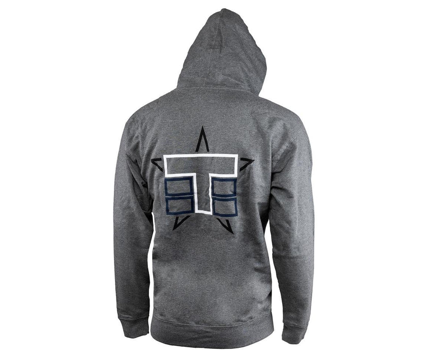 Tekno RC Pull Over Hoodie (stacked logo, gray) TKRHOODIE06L