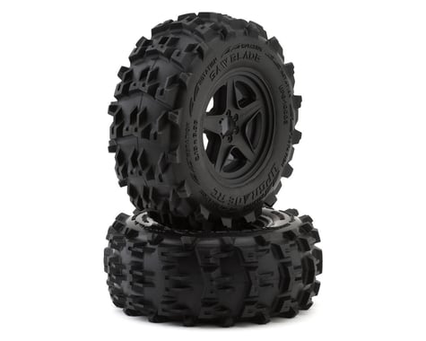 UpGrade RC UPG10003 Saw Blade 2.8" Pre-Mounted Off-Road Tires w/5-Star Wheels (2) (17mm/14mm/12mm Hex)