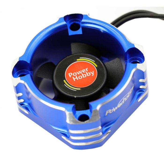 Powerhobby 30x30mm Booster High Speed Aluminum RC Cooling Fan 28K - Blue