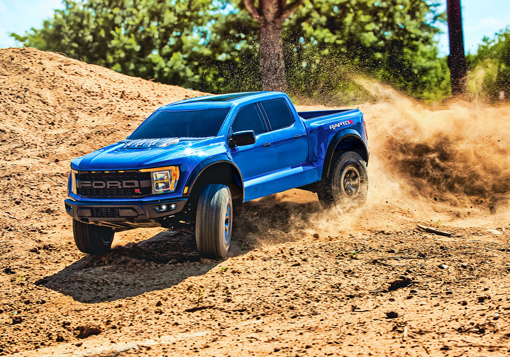 Traxxas TRA101076-4 Ford Raptor R 4X4 VXL 1/10 Scale 4X4 Brushless Replica Truck Blue