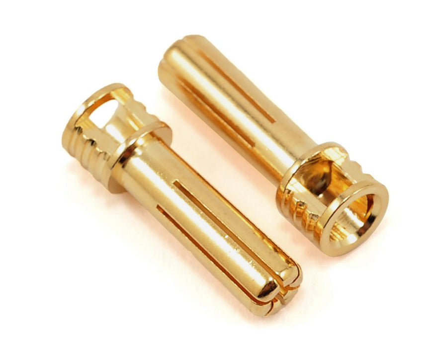 TQ Wire TQWC2508 5mm "Flat Top" Male Bullet Connector (Gold) (2)