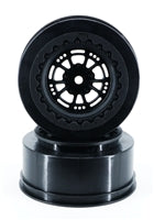 DragRace Concepts DRC216 AXIS 2.2/3.0" Drag Racing Rear Wheels w/12mm Hex (Black) (2)