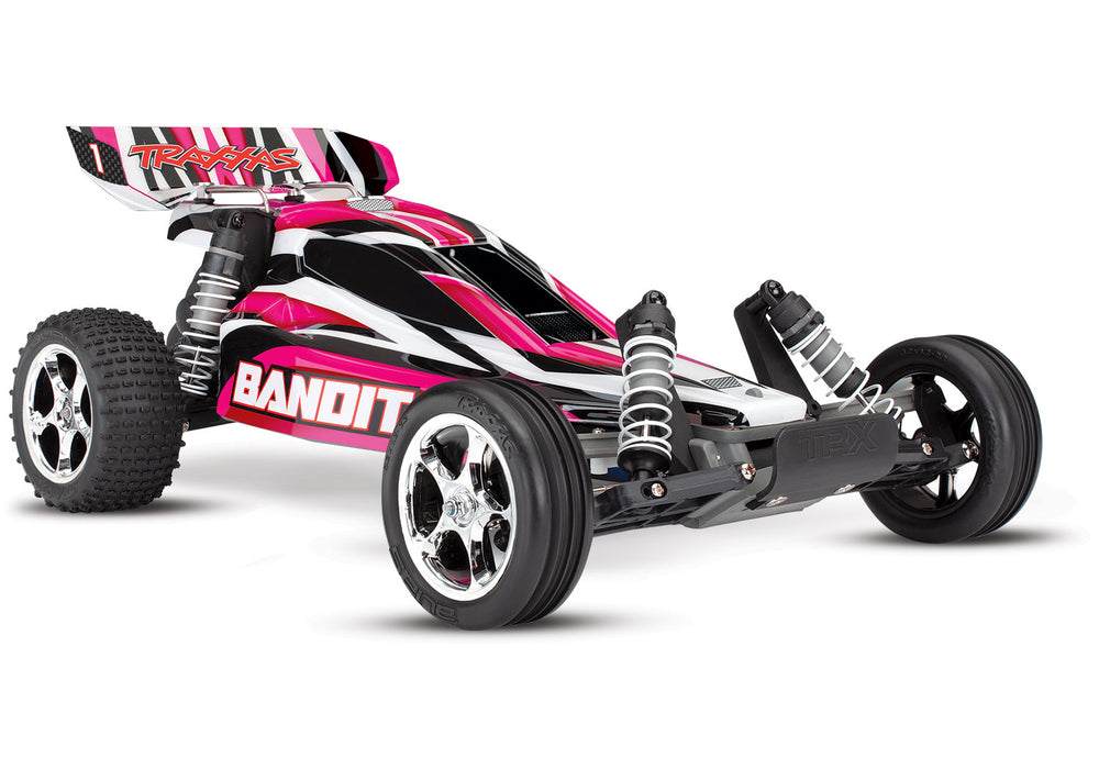 Traxxas TRA24054-1-PINKX Bandit: 1/10 Scale Off-Road Buggy with TQ 2.4GHz r