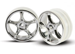 Traxxas TRA2473 Wheels, Tracer 2.2' (chrome) (2) (Bandit front)