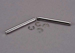 Traxxas TRA2637 Suspension pins, 31.5mm, chrome (2) w/ E-clips (4)