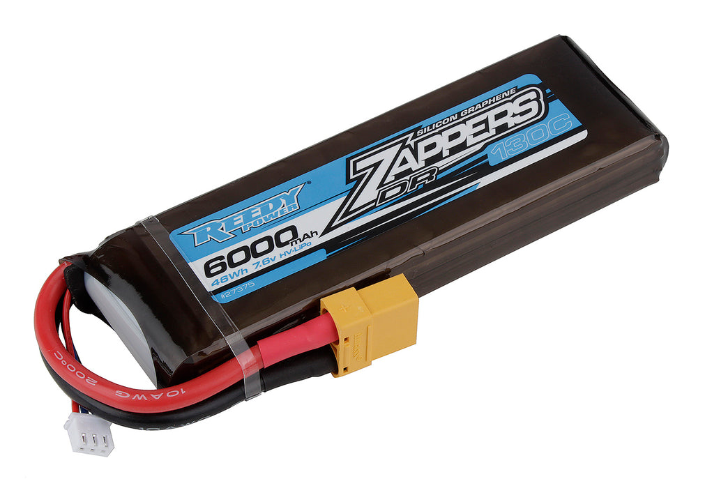 Team Associated ASC27375 Zappers DR 6000mAh 130C 7.6V Battery Stick (soft) w/ XT90 Plug