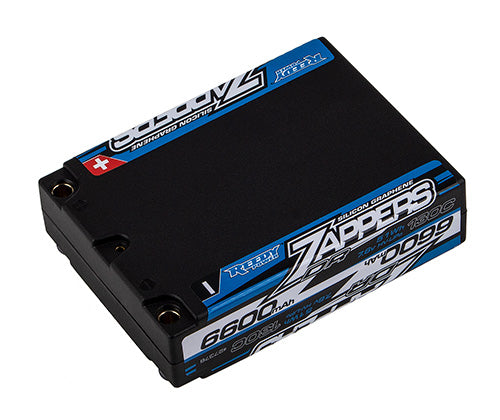 Reedy Zappers ASC27378 DR 6600mAh 130C 7.6V 2s SQ HIGH VOLTAGE LIPO Battery Associated Drag Race Square