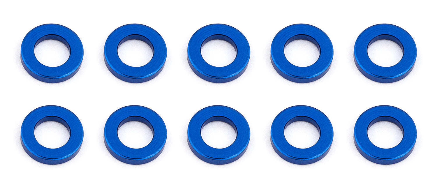 Team Associated  ASC31382 Ballstud Washers, 5.5 x 1.0mm, Blue Aluminum (10)