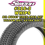 8th Buggy WHIPS 4pc tire