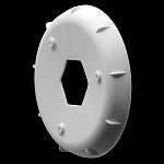 Stiffeners:  Truggy EVO Wheel White (4 pc)