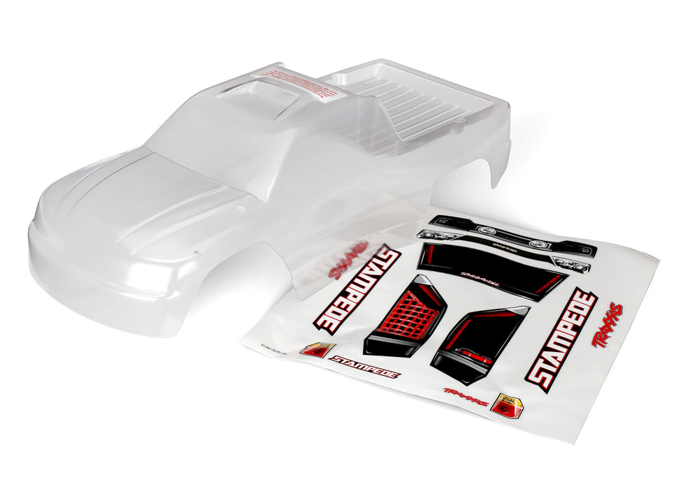 Traxxas TRA3617 Body, Stampede® (clear, requires painting) (requir
