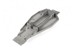 Traxxas TRA3722R Lower chassis (gray) (166mm long battery compartme