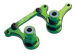 Traxxas TRA3743G Steering bellcranks, drag link (green-anodized 606