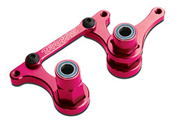 Traxxas TRA3743P Steering bellcranks, drag link (pink-anodized 6061