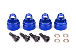 Traxxas TRA3767A Shock caps, aluminum (blue-anodized) (4) (fits all