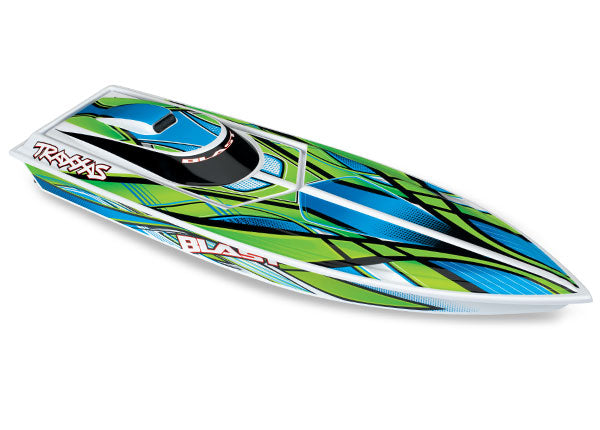 Traxxas TRA38104-1-GRN Blast: High Performance Race Boat with TQ 2.4GHz r