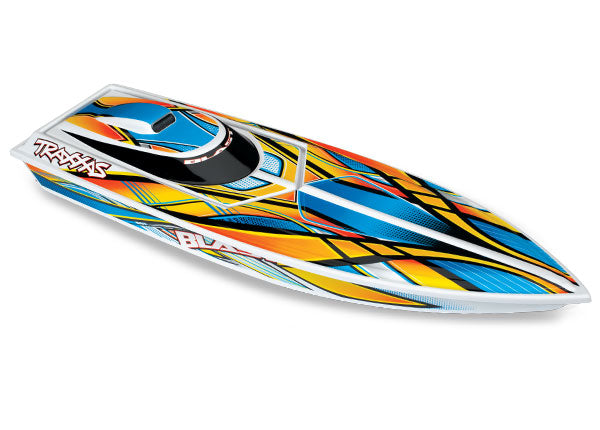 Traxxas TRA38104-1-ORNG Blast: High Performance Race Boat with TQ 2.4GHz r