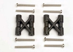 Traxxas TRA3930 Bulkhead cross braces (2)/ 3x25mm CS screws (8)