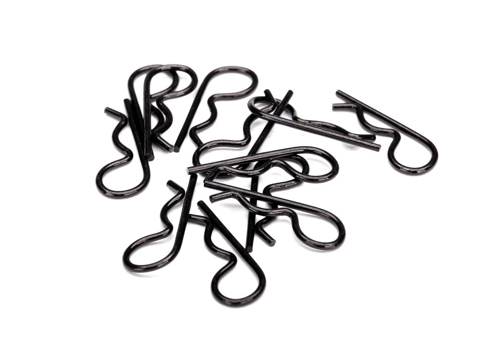 Traxxas TRA3934A Body clips, heavy duty (black) (12)