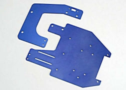 Traxxas TRA4130 Chassis plates, T6 aluminum (front & rear)