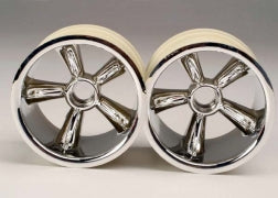 Traxxas TRA4174 TRX® Pro-Star chrome wheels (2) (front) (for 2.2'