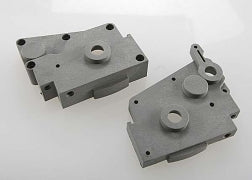 Traxxas TRA4491A Gearbox halves (gray) (left & right)