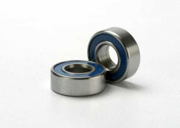 5x10x4mm Ball bearings, blue rubber sealed, 4 PACK