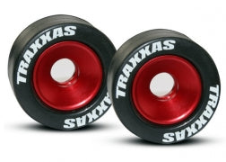 Traxxas TRA5186 Wheels, aluminum (red-anodized) (2)/ 5x8mm ball be