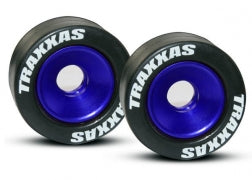 Traxxas TRA5186A Wheels, aluminum (blue-anodized) (2)/ 5x8mm ball b