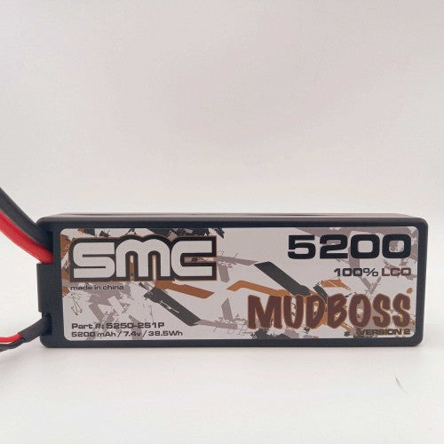 SMC RACING SMC5250-2S1PMB Mudboss V2 7.4V 5200mAh 50C Hardcase Low IR GRAPHENE LIPO
