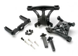 Traxxas TRA5314 Body mounts, front & rear/ body mount posts, front