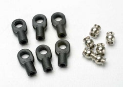 Traxxas TRA5349 Rod ends, small, with hollow balls (6) (for Revo®