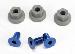 Traxxas TRA5512 Wing mounting hardware, (4x8mmCCS (aluminum)(3)/ 4