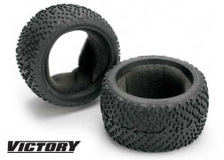 Traxxas TRA5570 Tires, Victory 2.8' (rear) (2)/ foam inserts (2)