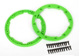 Traxxas TRA5664 Sidewall protector, beadlock style (green) (2)/ 2.