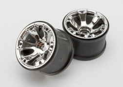 Traxxas TRA5671 Wheels, Geode 3.8' (chrome) (2) (use with 17mm spl