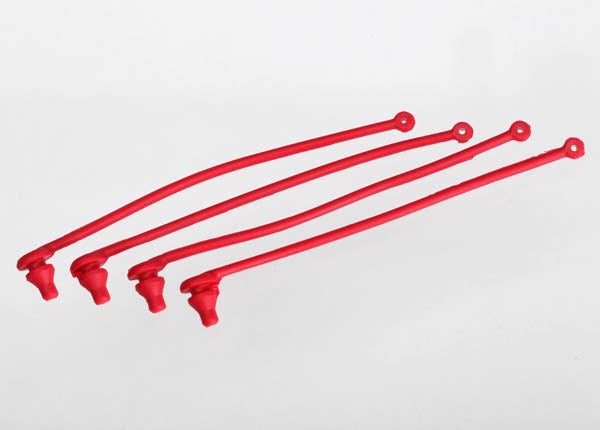 Traxxas TRA5752 Body clip retainer, red (4)