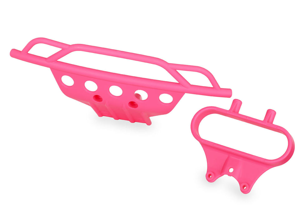 Traxxas TRA5835P Bumper, front/ bumper mount, front (pink)
