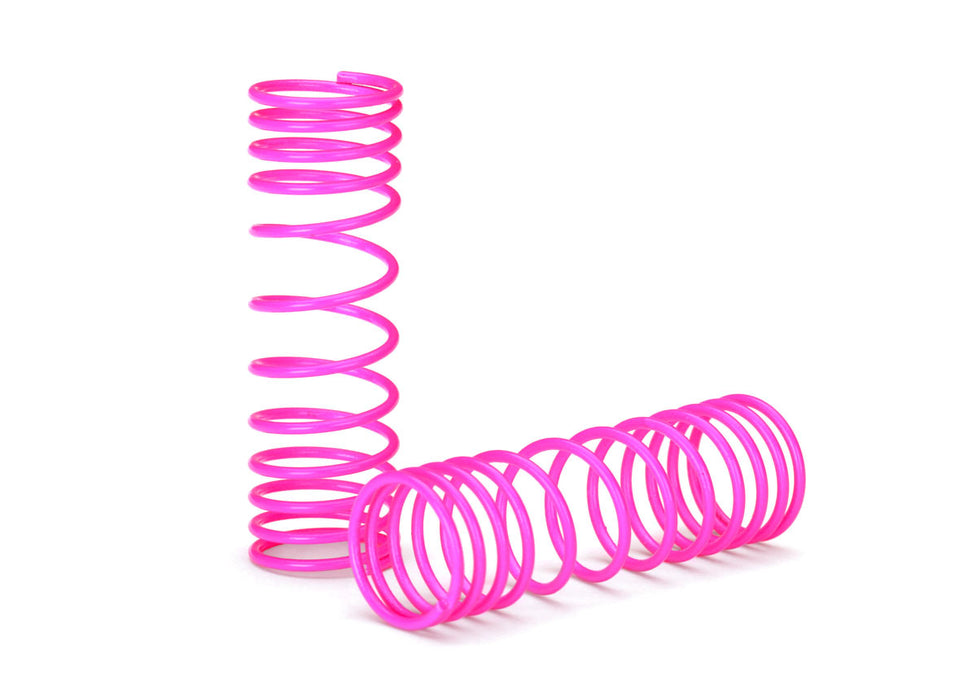 Traxxas TRA5857P Springs, front (pink) (progressive rate) (2)