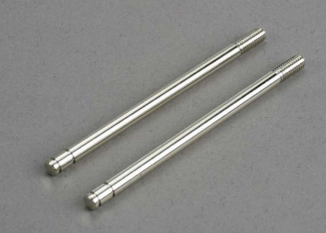 Traxxas TRA6096 Shock shafts, steel, chrome finish (front) (2)