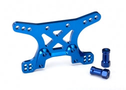 Traxxas TRA6440 Shock tower, front, 7075-T6 aluminum (blue-anodize