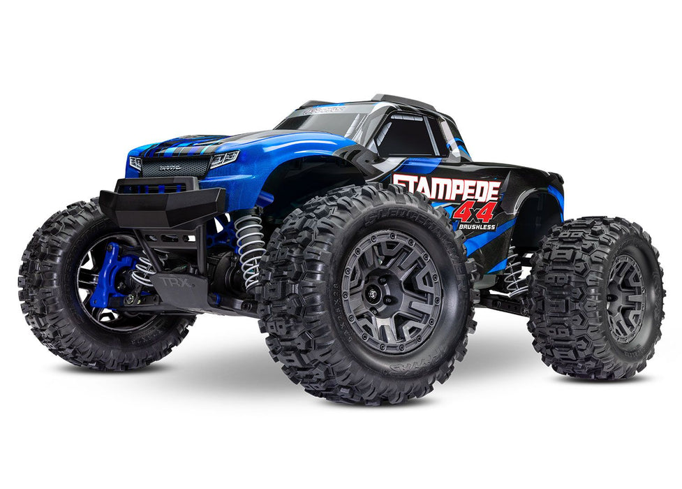 Traxxas TRA67154-4-BLUE Stampede 4X4 BL-2s: 1/10 Scale 4WD Monster Truck
